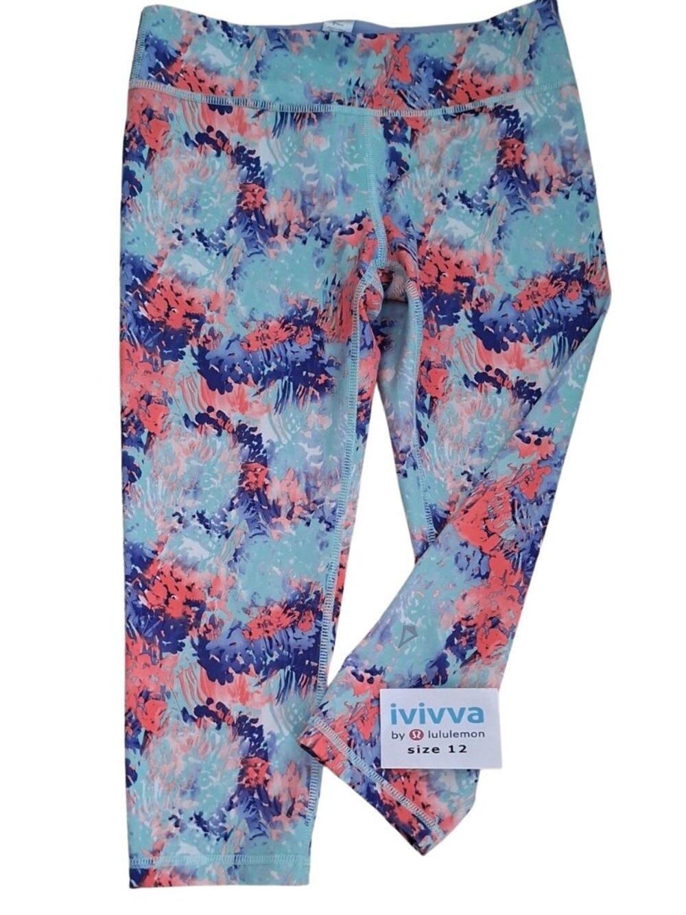 Ivivva Girl by Lululemon 🍋Luxtreme colorful crop leggings soft size 12